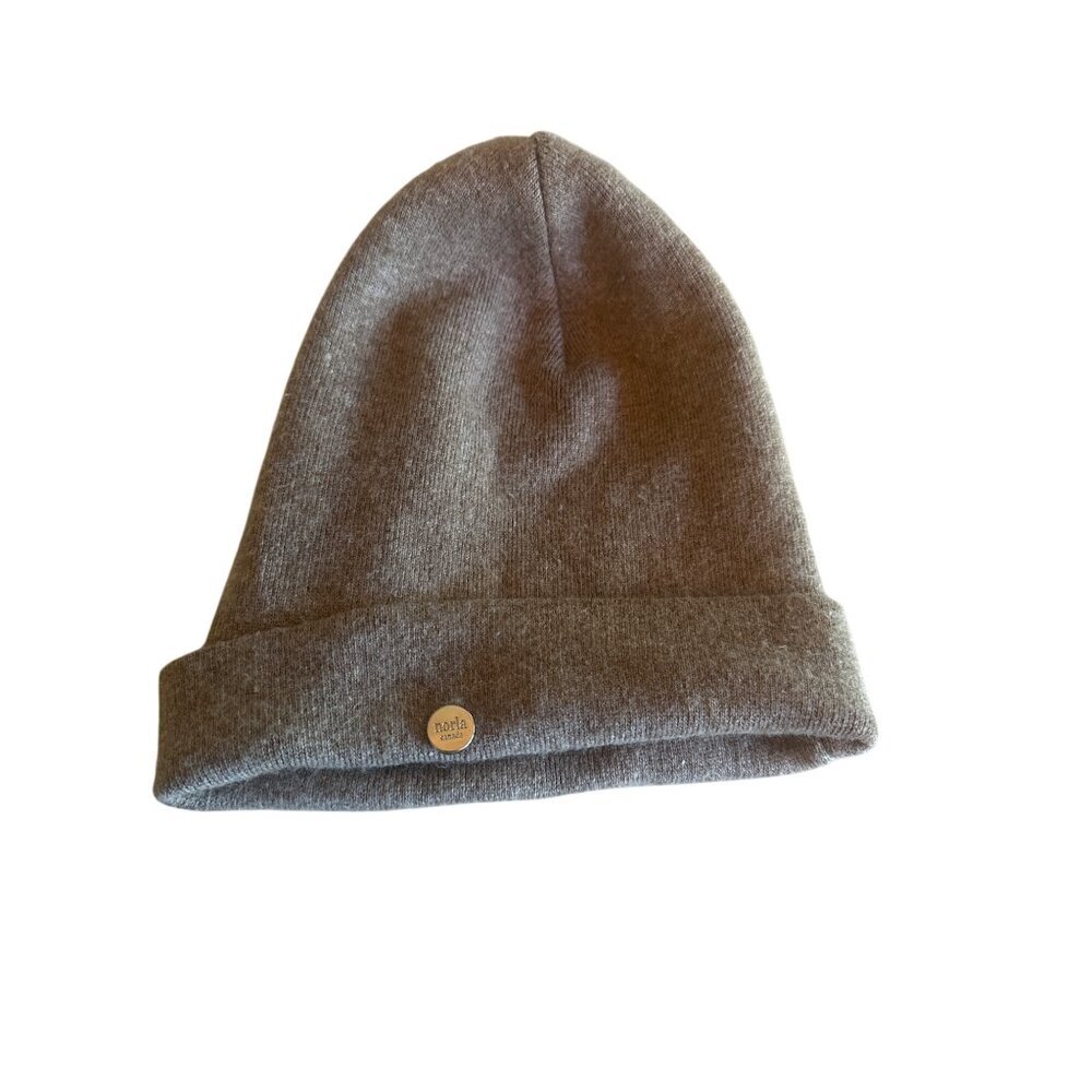 Norla Canada‎ Alpaca Wool Blend Beanie Hat Gray Winter Ski